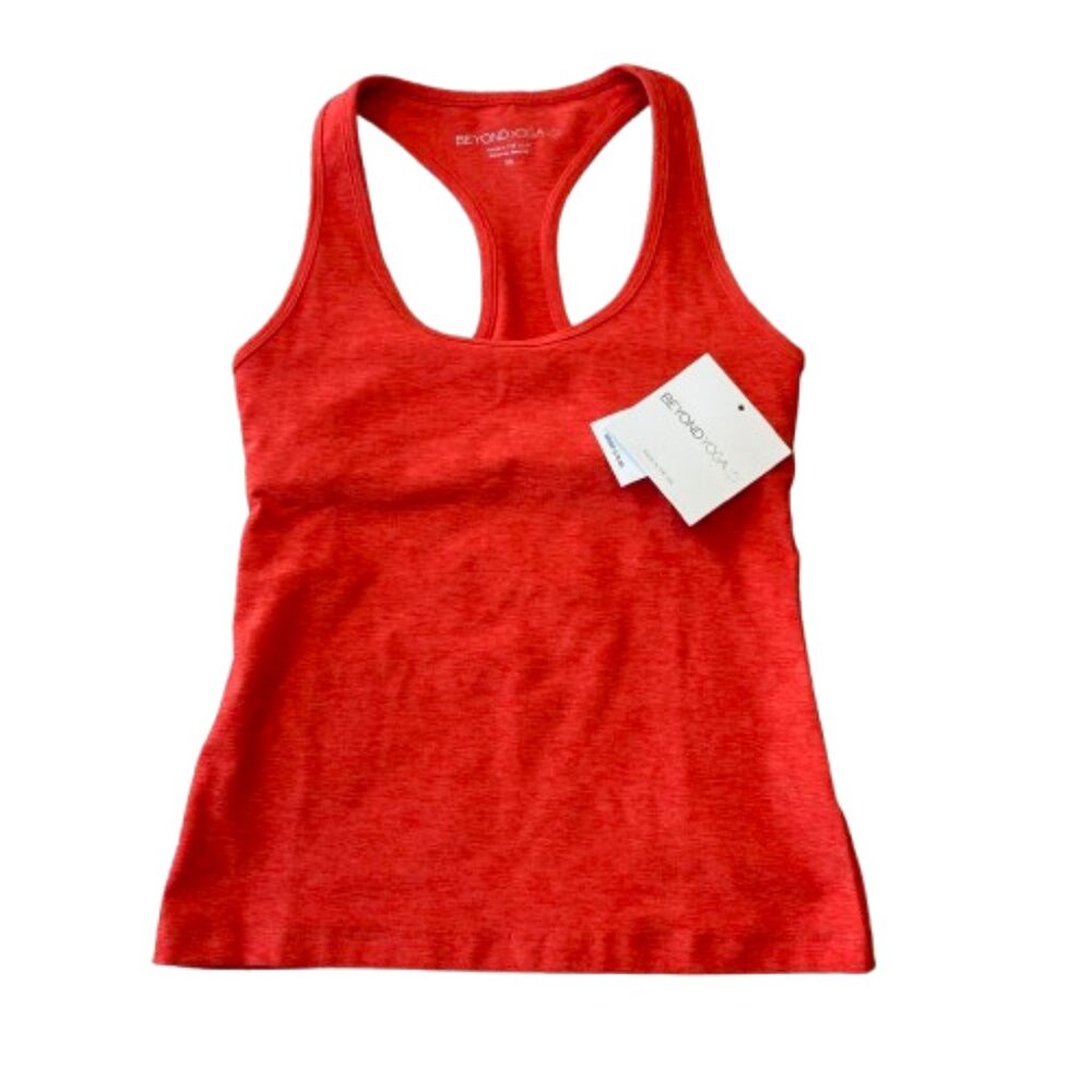 Beyond Yoga Spacedye Step Up Racerback Tank XS Red Flower Scarlett NWT